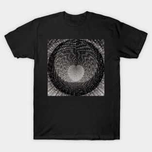 Sacred Geometry 3D Titanium Heart Pyramid Architecture T-Shirt